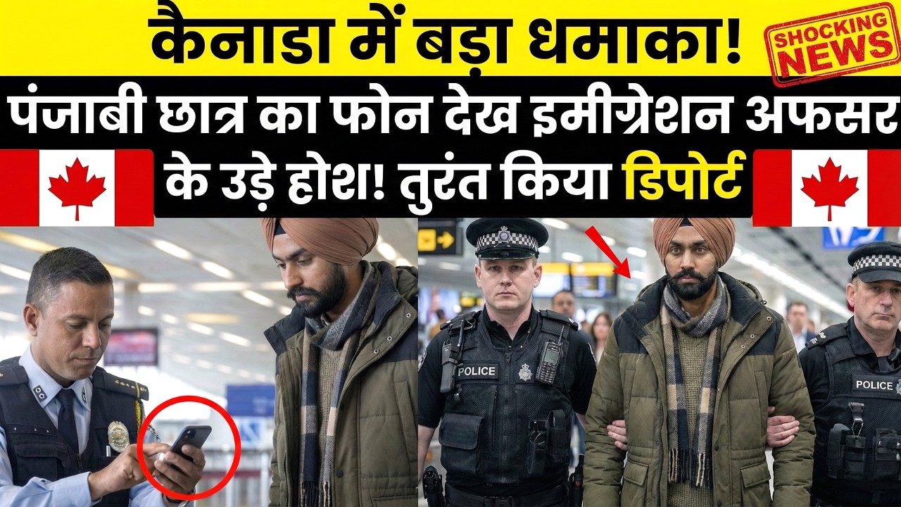🇨🇦 कनाडा एयरपोर्ट पर पंजाबी स्टूडेंट का वीज़ा रद्द! फोन में क्या मिला कि तुरंत डिपोर्ट कर दिया गया?