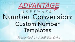Details Number Conversion: Custom Number Templates News