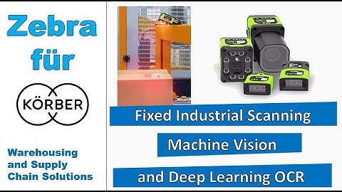 Zebra Fixed Industrial Scanning and Machine Vision for warehouse inspection, sorting and more