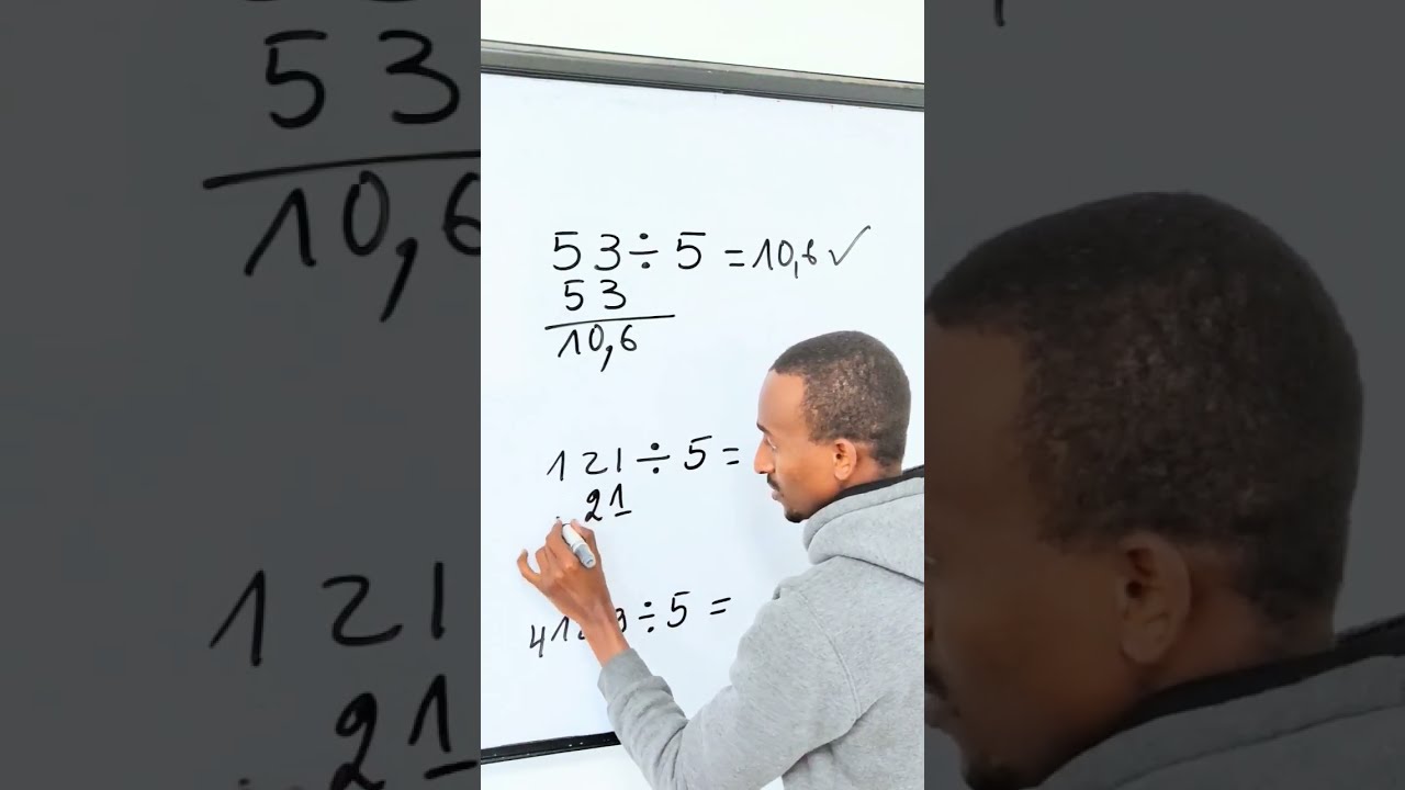 Division par 5  foryou  maths  qi