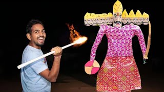 how to make ravan at home on dussehra ( घर पर रावण कैसे बनाएं दशहरा के लिए )|| Ghatak experiment