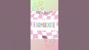 Embroidery BX font Farmhouse