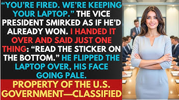 Mijn vicepresident probeerde me te vernederen en te ontslaan, maar het geheim op mijn laptop kost...