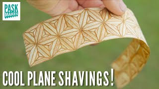 How to Make Patterned Plane Shaving Veneers - Yosegi