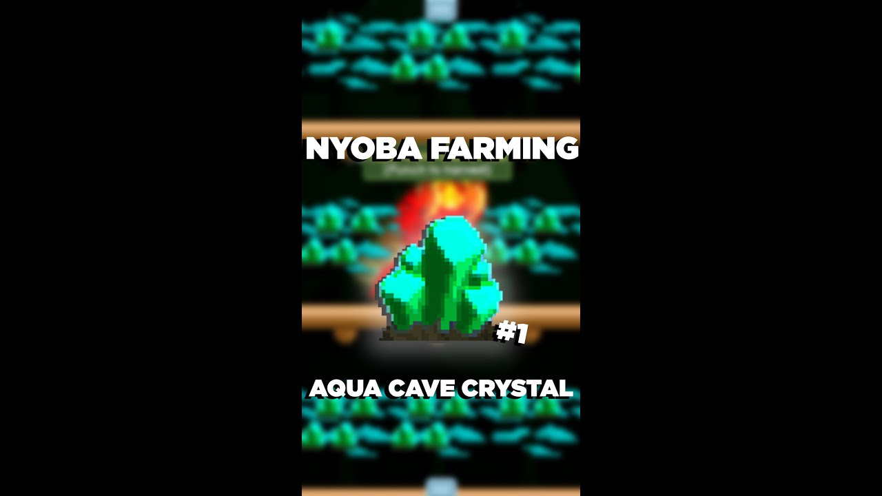 Farming Aqua Cave Crystal 