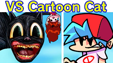 Friday Night Funkin VS Cartoon Cat FULL WEEK Cutscenes DEMO FNF Mod HARD Old Cartoon Style 