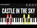 Joe hisaishi  laputa  castle in the sky theme  easy piano tutorial