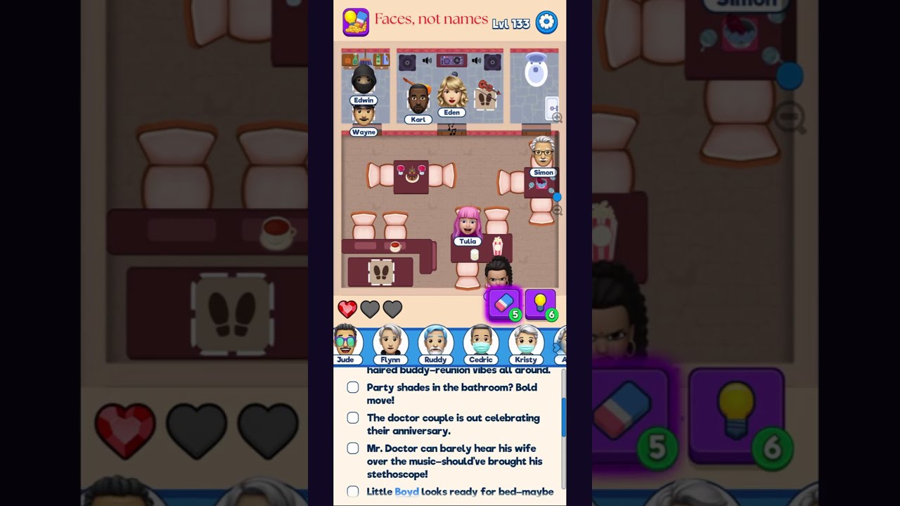 That's my Seat - Level 133 Walkthrough