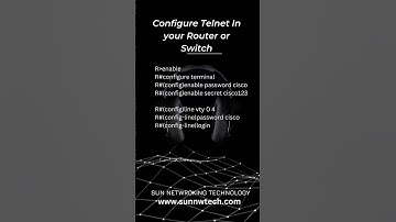 Configure Telnet in your Cisco Network Device in 1 minutes