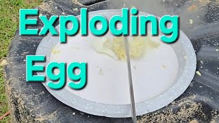 Exploding Egg Prank #microwaveeggprank #prankfail #Eggprankproof @frugalmanoutdoors