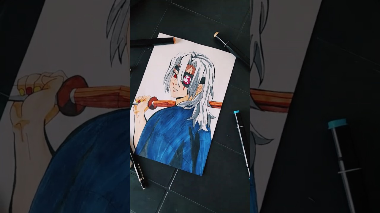 Tengen uzui 🤩🥶😎 #crazyarts #shorts #demonslayer #tengenuzui #anime #trendingshorts