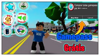*SAIU* GANHE 5 GAMEPASS NO BROOKHAVEN (ROBLOX)