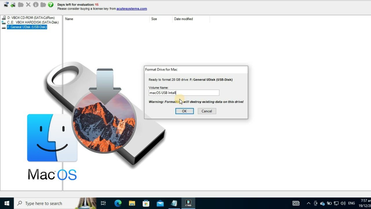 HOW TO QUICKLY CREATE A MACOS BOOTABLE USB ON WINDOWS 10 - YouTube
