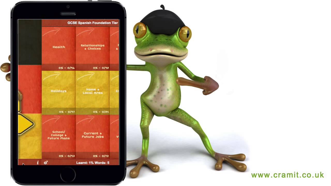 CRaMiT Spanish AQA GCSE Vocabulary List Revision App YouTube Cramit spanish aqa gcse vocabulary list revision app youtube