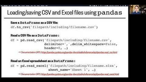 Lesson 9, Part 2: Pandas - DataFrame objects, CSV files