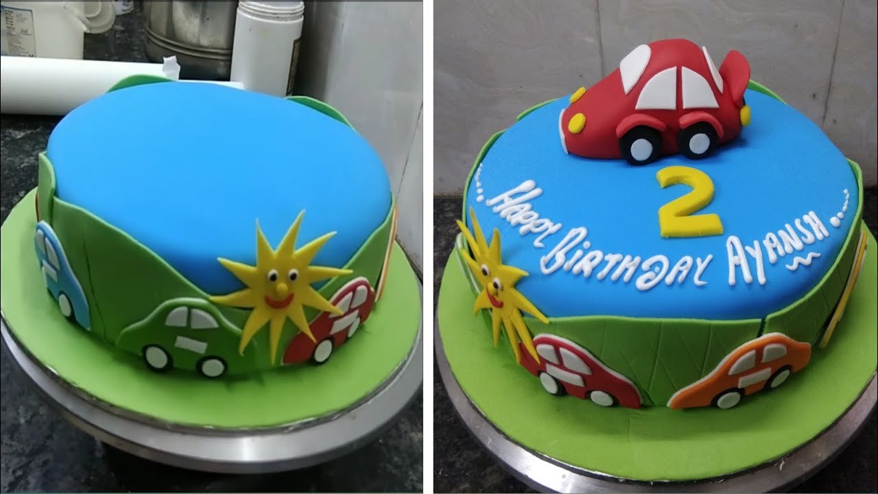 1kg Car Cake Design | Chocolate Design Cake | Fondant Cake Design | New Cake  Design - YouTube