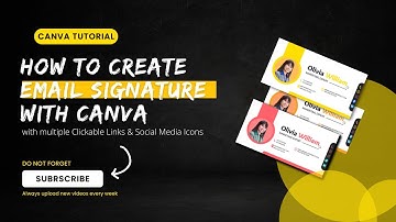 How to Create Email Signature with Canva | with multiple Clickable Links