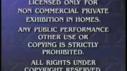 Paramount Feature Presentation and Warning Screen (1995) Logo (VHS Capture)