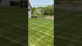 Laying Down Stripes #grasshopperlawncareservices