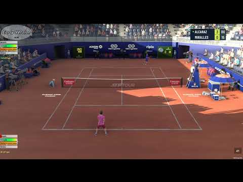 Best Rally of Carlos Alcaraz in Tennis Elbow 4 Gameplay