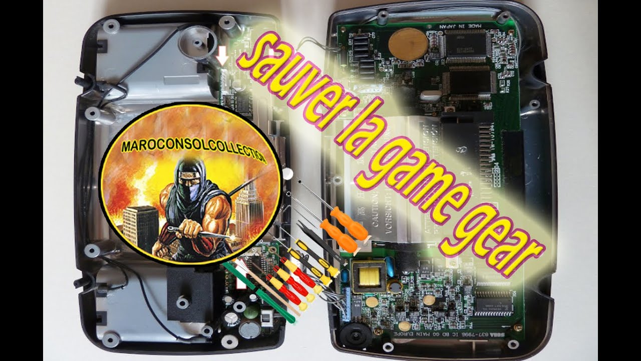 sauver la game gear changement d afficheur game gear اصلاح سيغا