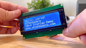 How to use the 20x4 LiquidCrystal Display with the ATMegaZero Microcontroller Board