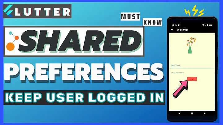 Flutter SharedPreferences Login 🔒 | Flutter SharedPreferences Tutorial | Flutter Keep User Logged In