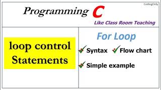 for loop in c | control statements in c | c programming in hindi | c language tutorial #13