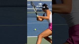A Backhand Down The Line - Nancy Lee At Us Open 2025