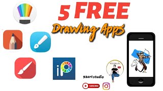 TOP 5 Free drawing apps for cellphones (in-हिंदी ) 92art studio screenshot 1
