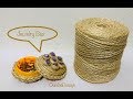 How to make a beautiful Jewelry Box 📦 from Waste Plastic Conntainer And Jute Rope By OuafaeDesign