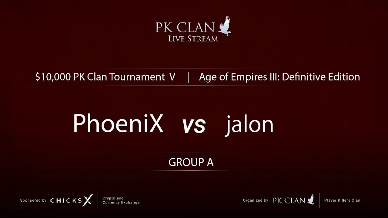 PK Tournament V | $10,000 — Group A: PhoeniX vs. jalon | Age of Empires 3: DE