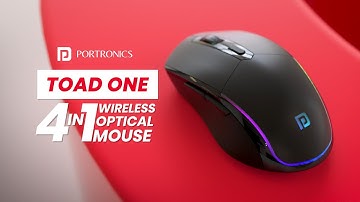 Portronics Toad One | 4-In-1 Wireless Optical Mouse | Work More, Worry Less