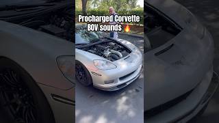 Blow off valve on this C6 sounds insane! #corvette #chevrolet #supercharged #procharger #shorts #car
