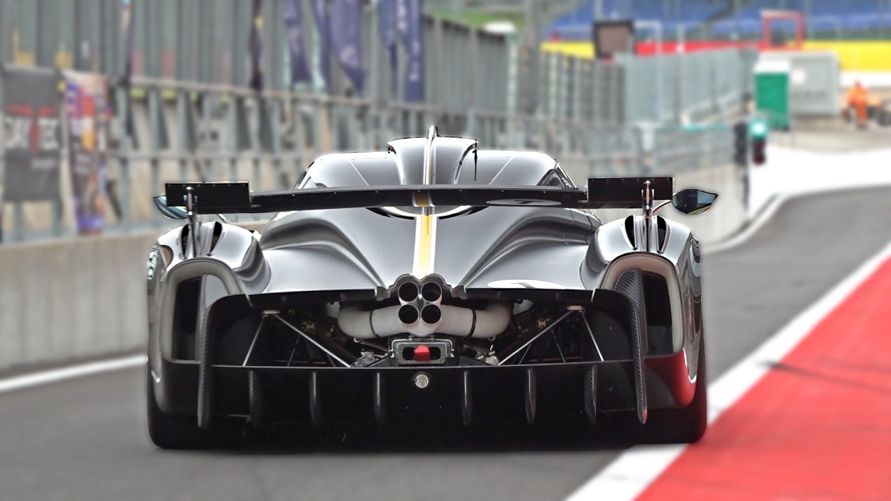 Pagani Huayra R with UNRESTRICTED Exhaust SOUNDS at Circuit Spa Francorchamps!