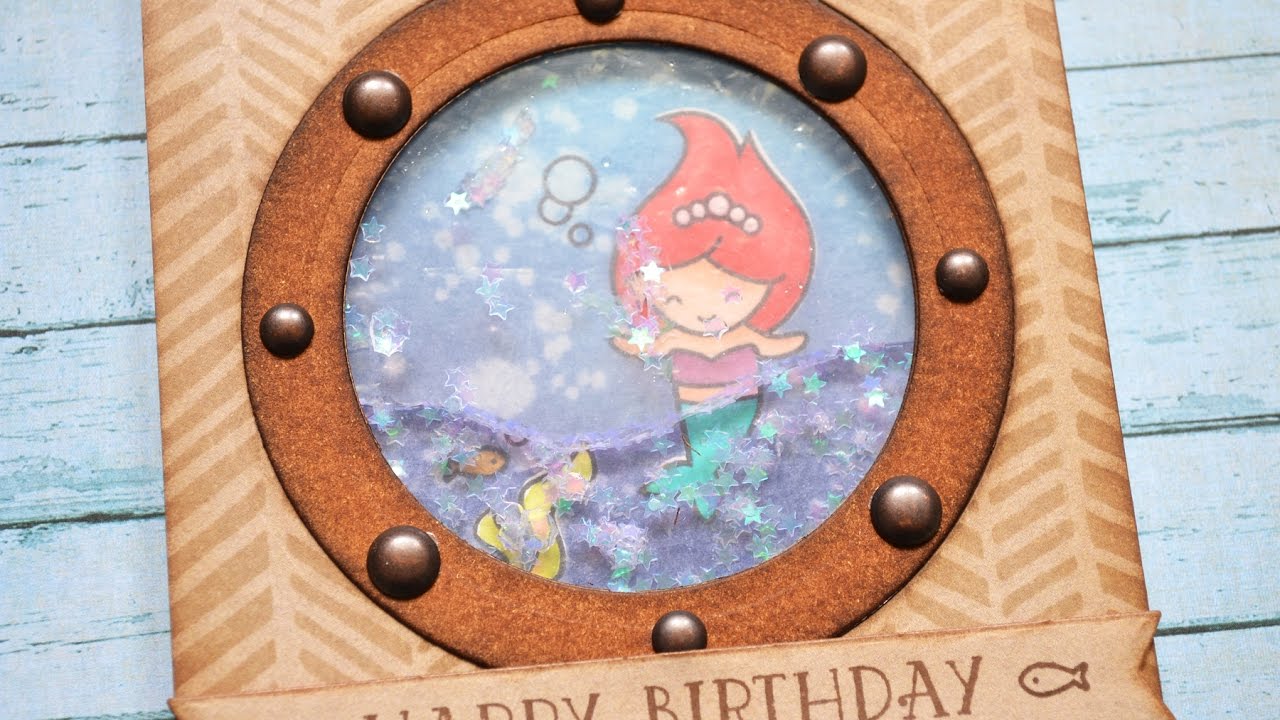 UNDER THE SEA CARD SERIES || The Little Mermaid || Water Shaker Card