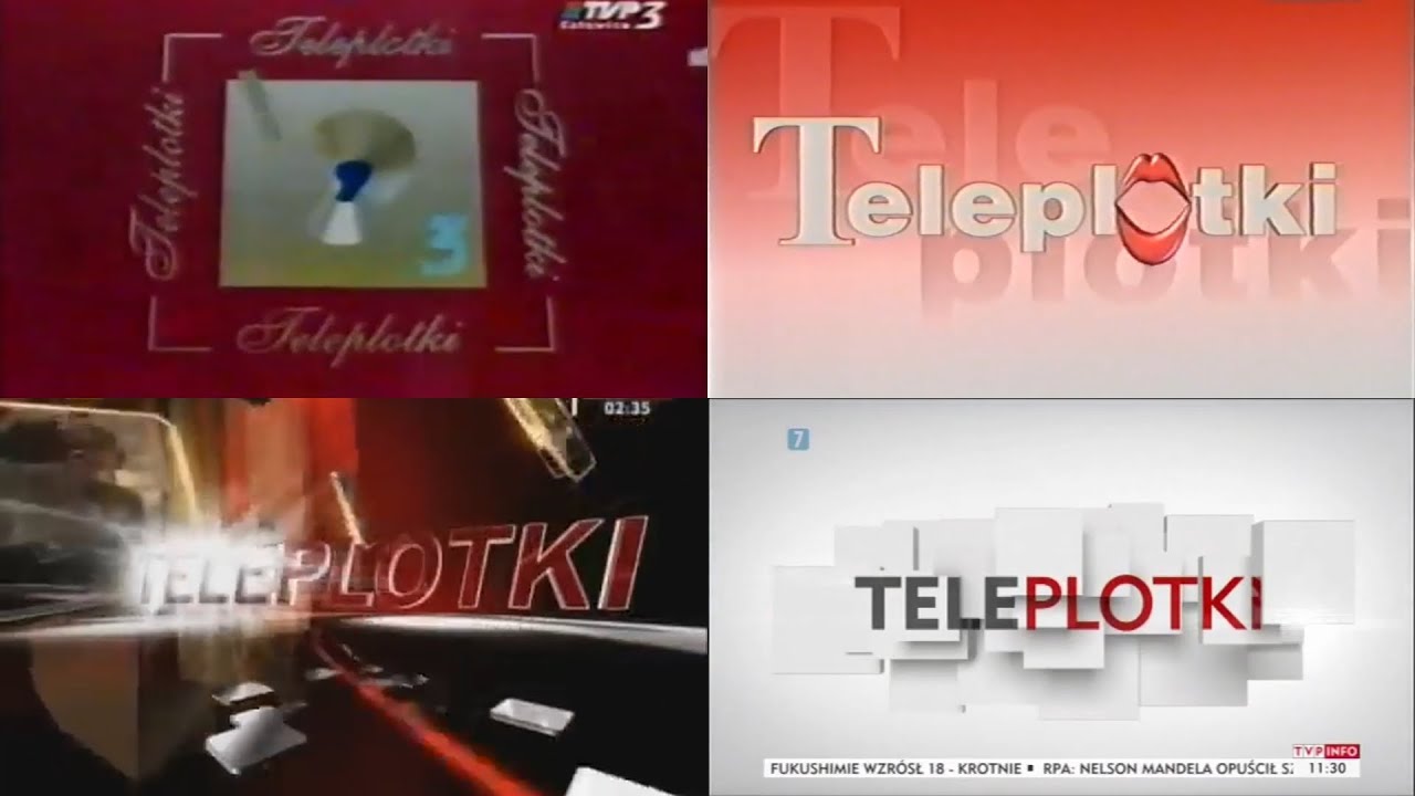 Kompilacja czołówek Teleplotek TVP3 i TVP Info (2002-2013 r.)