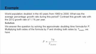QRMS - Doubling Time & Half Life