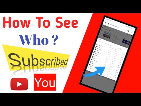 How To See Your Subscribers On Youtube | How To See Who Subscribed My ...