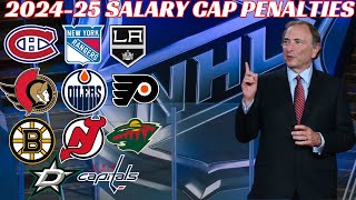 Several NHL Teams Facing Salary Cap Penalties for 202425 (Oilers, Habs, Sens, NYR & More)