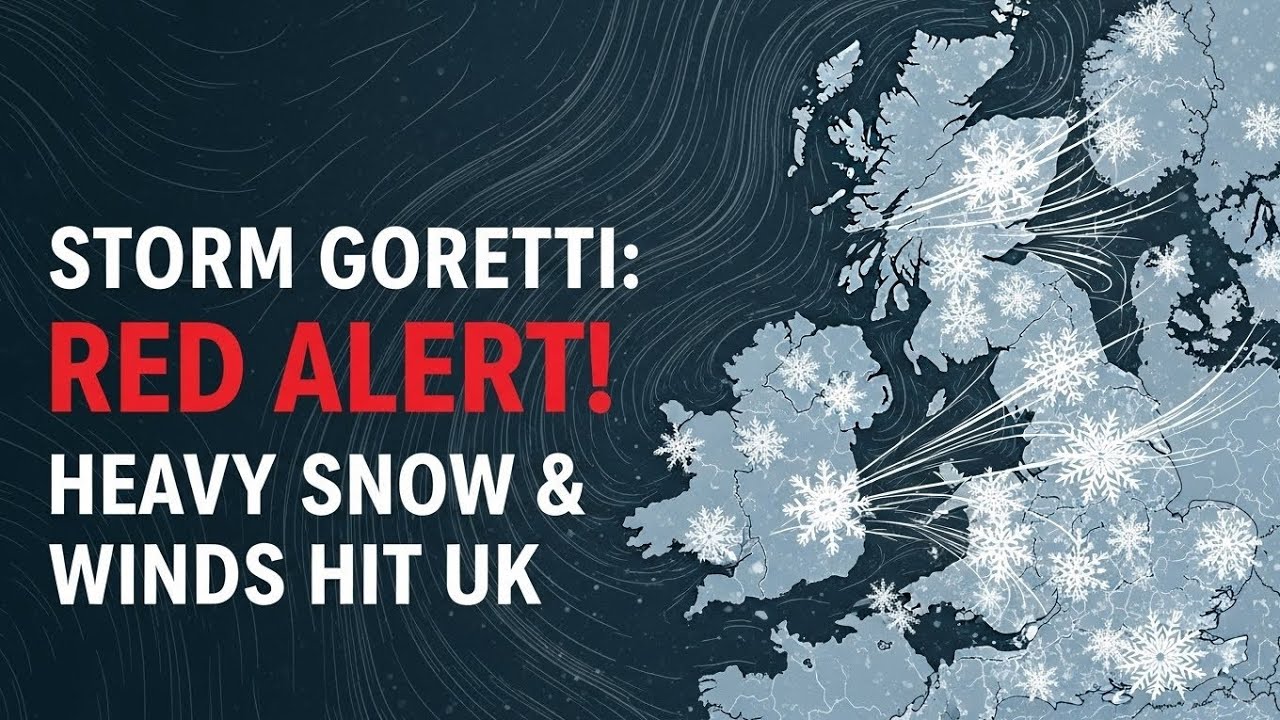 Storm Goretti: Red Alert! Heavy Snow & Winds Hit UK