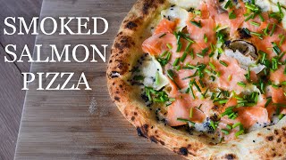 [No Music] Brunch Pizza Recipe With Smoked Salmon, Brie Cheese &amp; Sesame Seed Crust