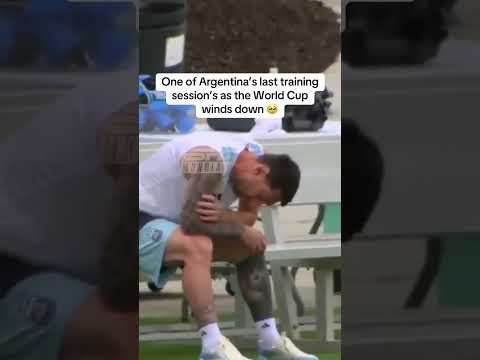 Sitting down taking it all in. Messi knows it can end at any moment 💔