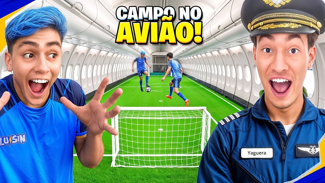 CONSTRUI UM CAMPO DE FUTEBOL EM AVIÃO ABANDONADO! *deu ruim!