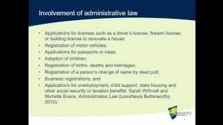 LAWS12061. Introduction (Part 1):  Administrative Law and Its Importance