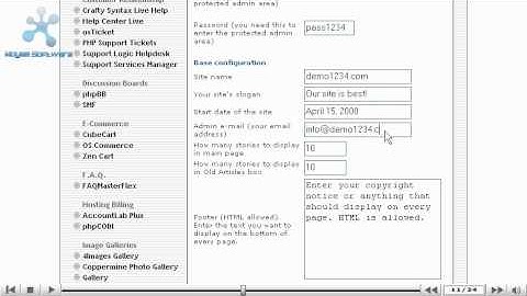 Installing phpnuke from Fantastico