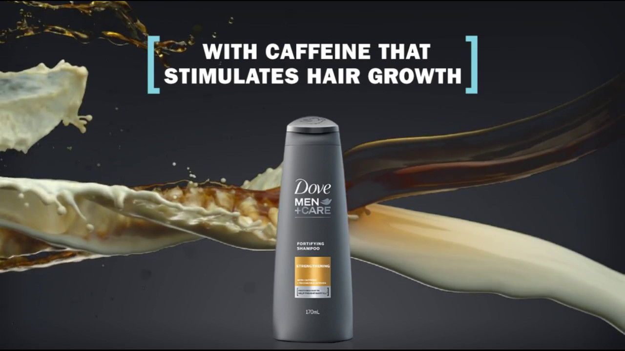 Dove Men+Care Shampoo with Caffeine that Stimulates Hair Growth