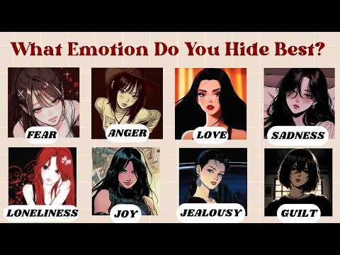What Emotion Do You Hide Best? | Fun Personality Quiz | @quizgalaxtopia