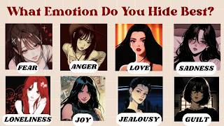 What Emotion Do You Hide Best? | Fun Personality Quiz | @quizgalaxtopia