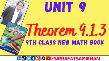 Math - Class 9 - Unit 9 -Theorem 9.1.3 -Easy Method -  Karachi Board - #SirRSKteachTheorem